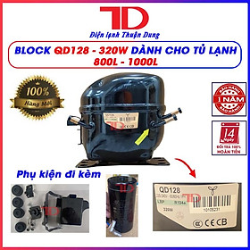 Block tủ lạnh QD128 - 320W hàng mới 100%, lốc tủ lạnh, tủ đông, tủ mát 800L - 1000L, Điện Lạnh Thuận Dung