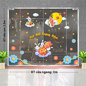 DECAL TRANG TRÍ TRUNG THU 2023  COMBO SỐ 1