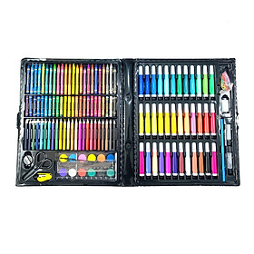 Hộp bút màu 150 chi tiết đủ tất cả các dạng màu cho bé 
