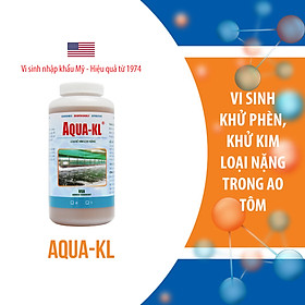 AQUA-KL - Vi sinh HẠ PHÈN, KHỬ KIM LOẠI NẶNG trong ao nuôi thủy sản - Chai 1 lít