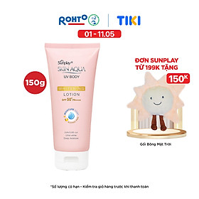 Hình ảnh Kem chống nắng body Skin Aqua dưỡng trắng dùng hàng ngày Sunplay Skin Aqua UV Body Whitening Lotion SPF 50+ PA++++ 150g