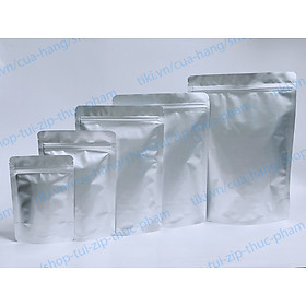 Mua 1KG Túi Zip bạc - Túi zip 2 mặt bạc - túi đựng thực phẩm khô  nước - size