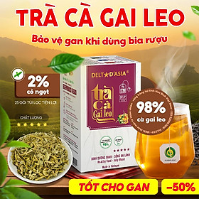 Trà Cà Gai Leo Hòa Bình Sunbeleaf - Mát Gan Giải Độc, Thanh Lọc Cơ Thể, Hỗ Trợ Người Bệnh Gan - Hộp 25 Gói