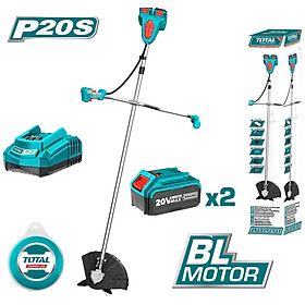 Mua MÁY CẮT CỎ DÙNG PIN 40V (2 PIN 4.0AH  KÈM 1 SẠC NHANH THÔNG MINH) TOTAL TSTLI202521 - HÀNG CHÍNH HÃNG
