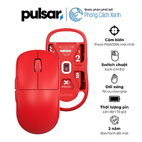 Mua Chuột không dây siêu nhẹ Pulsar X2 Wireless - Limited Red Edition - Hàng Chính Hãng