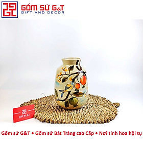 Mua Lọ hoa dáng vai vuông vẽ lưu kê Gốm Sứ G&T