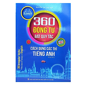 Sách -The langmaster - 360 động từ bất quy tắc và cách dùng thì tiếng Anh (màu) (tái bản 06)