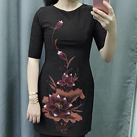 Đồ Lam Đi Chùa# Ctân Thuyền Hoa In# Đồ Bộ #Quần Áo Nữ # Vải Thun Co Giãn Không Nhăn