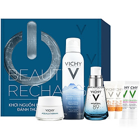 Bộ sản phẩm VICHY Beauty Recharge Box giúp phục hồi chuyên sâu, tái tạo và bảo vệ da tối ưu