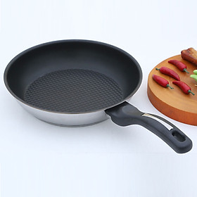 Chảo Inox Chống Dính 3 Đáy Fivestar Đủ Kích Thước 22/24/26/28 cm - Chất Lượng Cao Chính Hãng - Sử Dụng Được Tất Cả Loại Bếp