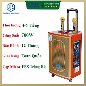 Mua Loa Kéo Karaoke Công Suất Lớn 700W| Loa Kéo Giá Rẻ Azpro AZ-218 Bas25 (3 ĐT)| Loa Kéo Bluetooth Usb Tặng 2 Micro Chống Hú Xịn | Loa Bluetooth Bass Mạnh