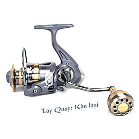 Máy câu cá 6000 tay quay inox hàng loại 1 máy tải cá lên 10kg y như hình ảnh hàng nhập khẩu