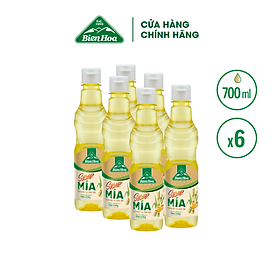 Combo 6 Chai Syrup Mía Biên Hòa 700ml/Chai