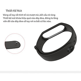 Mua Dây Đeo Thay Thế cho Xiaomi Mi Band 3 Và 4 Màu Đen - Hàng Chính Hãng