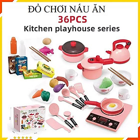Đồ chơi trẻ em HT SYS Freeship Bộ đồ chơi nấu ăn cho bé - Đồ chơi nấu ăn 36 chi tiết bằng nhựa an toàn cho bé yêu - Quà tặng sinh nhật - Đồ chơi nhập vai