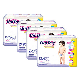 Combo 4 Tã Quần UniDry Premium M60 (60 Miếng)