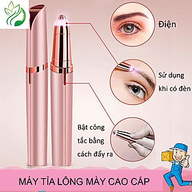 Bút cạo tỉa lông mày, máy tỉa chân mày, tỉa ria mép phù hợp nam và nữ, nhỏ gọn tiện lợi Hàng chính hãng/nhập khẩu Flawless Brows