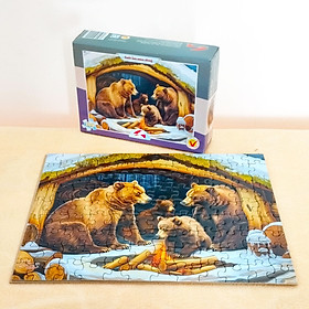 Tranh xếp hình Tia Sáng Sưởi ấm mùa đông ( 108 mảnh)