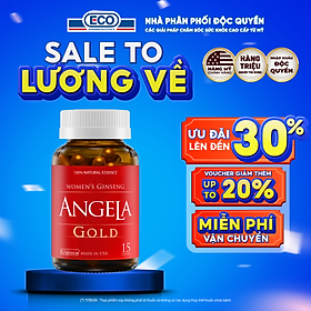 [Hộp 15v] Viên Uống ANGELA GOLD Hỗ Trợ Sức Khỏe, Sắc Đẹp Và Sinh Lý Nữ
