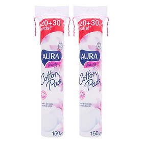 Combo Bông Tẩy Trang Aura Beauty 150 Miếng