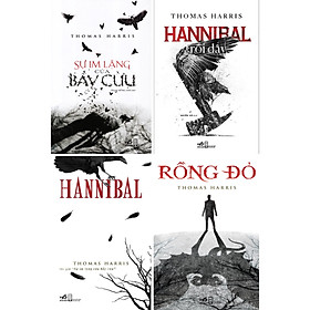 Combo Tiểu Thuyết Nổi Tiếng Của Thomas Harris: Hannibal + Sự Im Lặng Của Bầy Cừu + Hannibal Trỗi Dậy + Rồng Đỏ - Nhà Xuất Bản Đại Học Quốc Gia Hà Nội