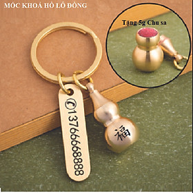 Mua Móc Khoá Hồ Lô Bầu Đồng kèm Chu sa 31mm(mặt dây chuyền)