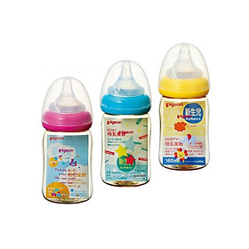 Bình Sữa Cổ Rộng Pigeon nhựa PPSU PLUS 160ml (Giao màu ngẫu nhiên)