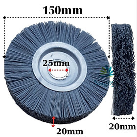 Mua Bánh cước Sợi Nilon Cát 150mm x 20mm x 25mm  sợi 0 8mm Đánh Gỗ  Chổi Cước Chà Gỗ  Chổi Quật Gỗ