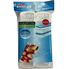 Mua Khay đá viên có nắp đậy chống khuẩn (14 viên)