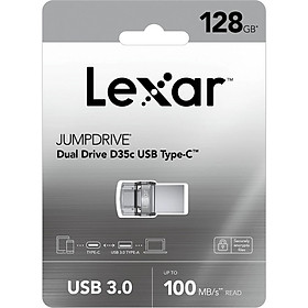 Mua USB Lexar 128G JumpDrive DualDriveD35C USB3.0 TypeC (LJDD35C128G-BNBNG) | Hàng Chính Hãng