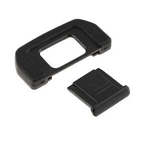 Camera Eyecup Viewfinder Eyepiece + Hot Shoe Cover for for Nikon D7500 - Used to Protect Your Camera from Dust or Other Dirts