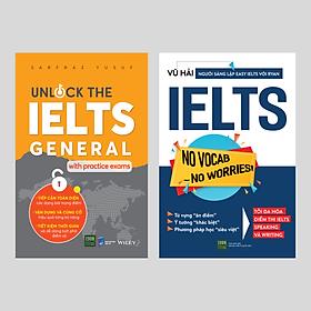 Combo Ielts No Vocab No Worries + Unlock The Ielts General With Practice Exams