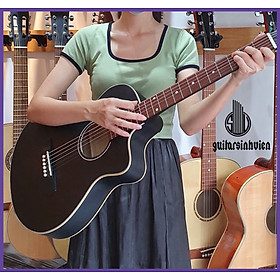 Mua Đàn guitar acoustic mini 3/4 - Cao 98cm - Tặng bao da và phụ kiện - Âm vang sáng