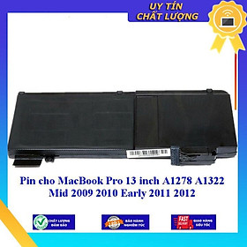 Mua Pin cho MacBook Pro 13 inch A1278 A1322 Mid 2009 2010 Early 2011 2012 - Hàng Nhập Khẩu New Seal