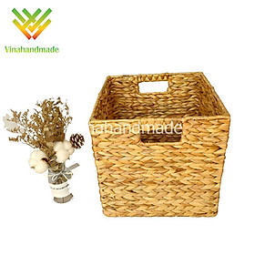 Mua Bộ hai giỏ lục bình đựng đồ decor hình vuông