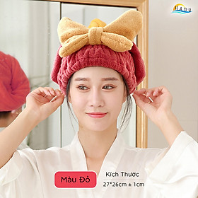 Mua Mũ Trùm Đầu Ủ Tóc Khi Tắm Bền Cao Cấp Nơ Kiểu Nhật Khô Nhanh Mềm Mịn HADU