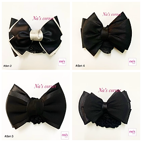 Kẹp lưới búi tóc họa tiết cao cấp (29)