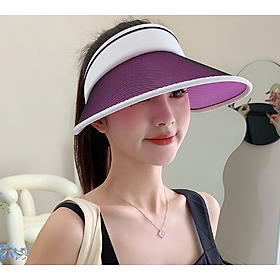 Mũ rộng vành nửa đầu phong cách Hàn, nón chống nắng nữ mới