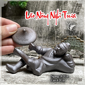 Mua Tượng Mô Hình Ông Lão Nghỉ Trưa Trang Trí Tiểu Cảnh  Cây Bonsai  Cây Cảnh  Hòn Non Bộ  Hồ Thủy Sinh  Lũa
