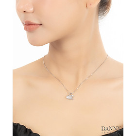 Dây Chuyền Có Mặt Danny Jewelry Bạc 925 Xi Rhodium Hình Túi Xách Đính Đá CZ DM058