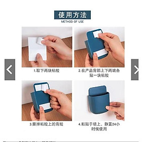 Mua combo 10 khay đựng điều khiển -điện thoại đa năng dán tường