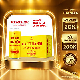 Bia Hơi Hà Nội - Thùng 24 lon 500ml
