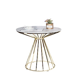 Mua Bàn sofa góc mặt đá 50 chân inox mạ màu vàng TS0951