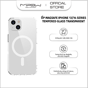 ỐP MAG TEMPERED GLASS TRANSPARENT MIPOW CHO IPHONE 14 SERIES - HÀNG CHÍNH HÃNG