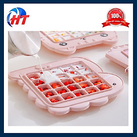 Mua Khay làm đá viên 25 ô  khay làm đá nhựa tạo hình thú ngộ nghĩnh vui nhộn - HT