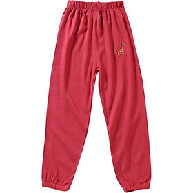 Summer Kids PANTS Children Thin Anti-Mosquito Casual Pants Baby Pajama Pants Boys Girls Soft Cotton Bloom Pants