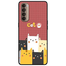 Ốp lưng dành cho Oppo Reno 4 Pro mẫu Mèo Nâu