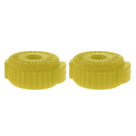 2Pcs Quick Cymbal Plastic Nuts Yellow Drum Set Percussion Instrument Accessory