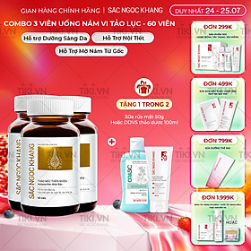 Combo 3 Hộp Sắc Ngọc Khang Vi tảo lục làm mờ sạm nám hiệu quả