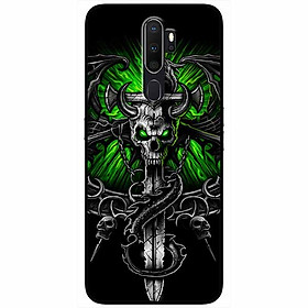 Ốp lưng dành cho Oppo A5 2020 - A9 2020 mẫu Rồng Nền Xanh